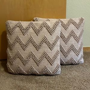 NWT: Mina Victory Chevron Blush Throw Pillows - set of 2